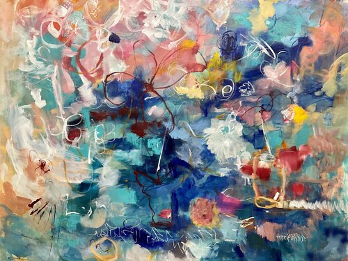 Losing my mind being isolated van Marie Manon Corbeil, Schilderij te koop op Singulart