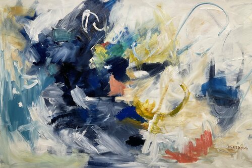 The ice is Melting-Homage to Joan Mitchell van Marie Manon Corbeil, Schilderij te koop op Singulart