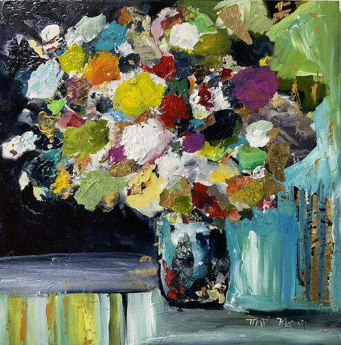 3D Wild Flowers van Marie Manon Corbeil, Schilderij te koop op Singulart