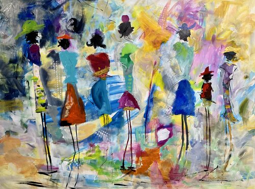 Ce soir on dance van Marie Manon Corbeil, Schilderij te koop op Singulart