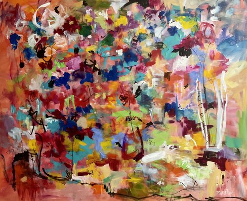 Marie à la Rose van Marie Manon Corbeil, Schilderij te koop op Singulart