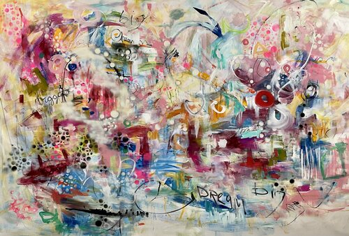 Living in a Bubble van Marie Manon Corbeil, Schilderij te koop op Singulart