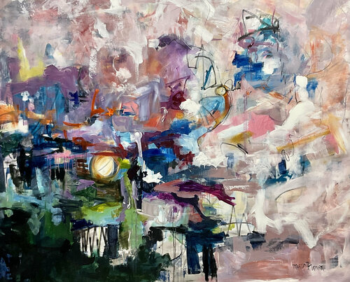 Half Full and a bit more van Marie Manon Corbeil, Schilderij te koop op Singulart
