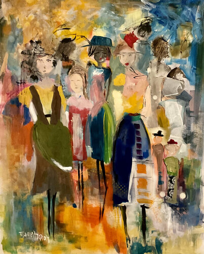 My Extended family is all over the world van Marie Manon Corbeil, Schilderij te koop op Singulart