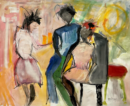 You look like a need a drink van Marie Manon Corbeil, Schilderij te koop op Singulart