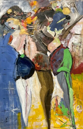 Girls want to have fun van Marie Manon Corbeil, Schilderij te koop op Singulart