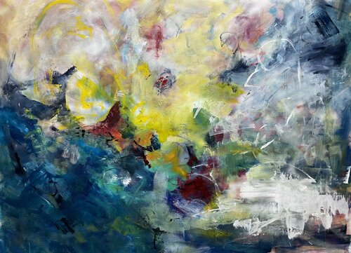 Seeing the sea from under van Marie Manon Corbeil, Schilderij te koop op Singulart