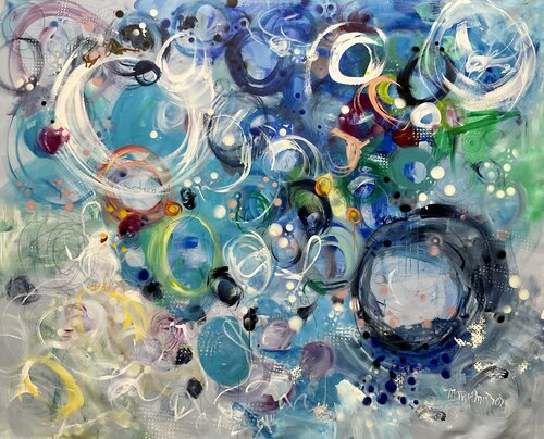 Back in my Bubble van Marie Manon Corbeil, Schilderij te koop op Singulart