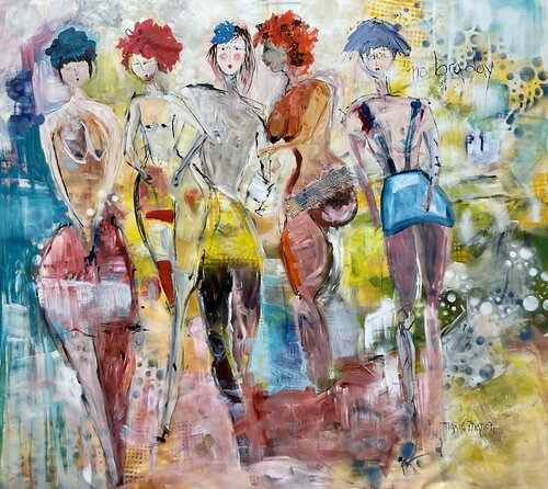 No bra Day van Marie Manon Corbeil, Schilderij te koop op Singulart