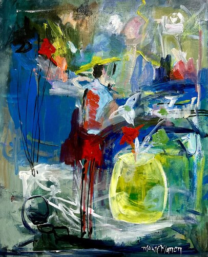 La vendeuse de fleurs van Marie Manon Corbeil, Schilderij te koop op Singulart
