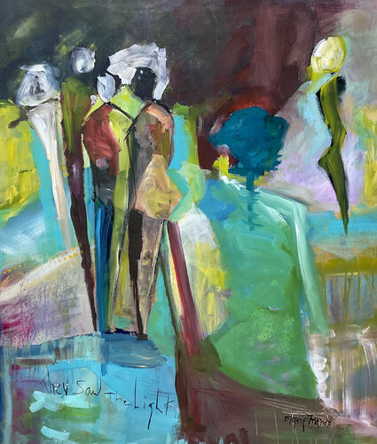 They saw the light van Marie Manon Corbeil, Schilderij te koop op Singulart