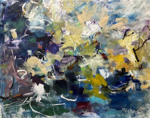 In the middle of nowhere I listen to silence di Marie Manon Corbeil, Pittura in vendita su Singulart