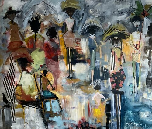 Sur les ponts de Paris di Marie Manon Corbeil, Pittura in vendita su Singulart