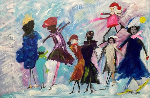 Juliette is happy di Marie Manon Corbeil, Pittura in vendita su Singulart