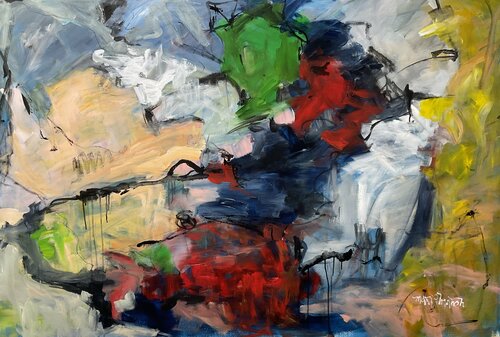My Life, My Village, My House di Marie Manon Corbeil, Pittura in vendita su Singulart