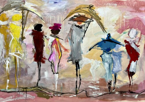 Finally it’s raining di Marie Manon Corbeil, Pittura in vendita su Singulart