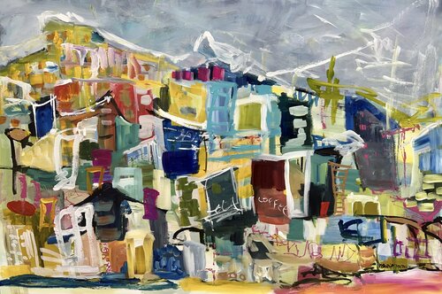 Dreaming of travelling di Marie Manon Corbeil, Pittura in vendita su Singulart