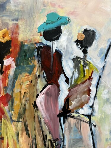 Three Best Friends di Marie Manon Corbeil, Pittura in vendita su Singulart