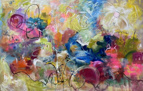 Il m’aime, il m’aime pas.. di Marie Manon Corbeil, Pittura in vendita su Singulart