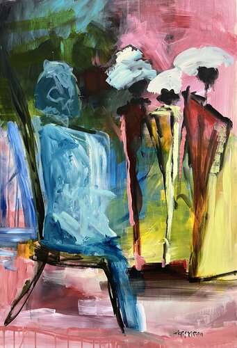 On the way for 2022 di Marie Manon Corbeil, Pittura in vendita su Singulart
