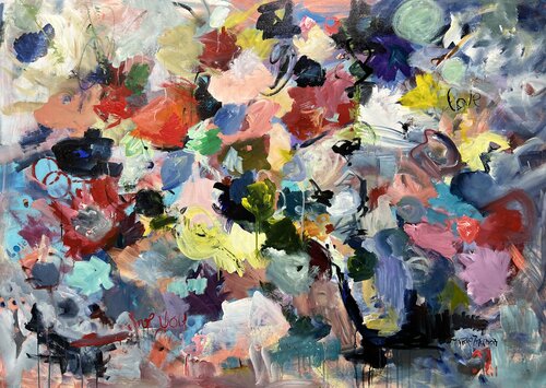 Love is all you need van Marie Manon Corbeil, Schilderij te koop op Singulart