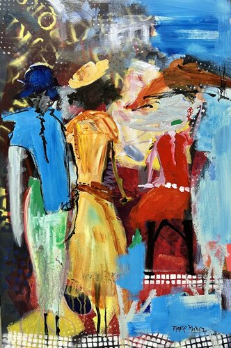 Stampede Parade van Marie Manon Corbeil, Schilderij te koop op Singulart