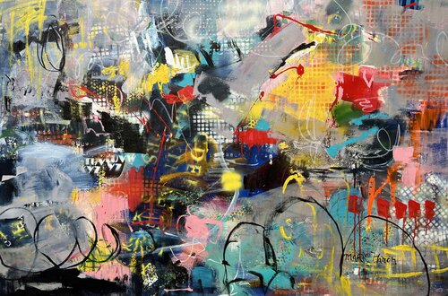 Alphabet Soup van Marie Manon Corbeil, Schilderij te koop op Singulart