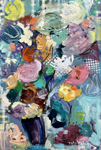 All I need is love van Marie Manon Corbeil, Schilderij te koop op Singulart