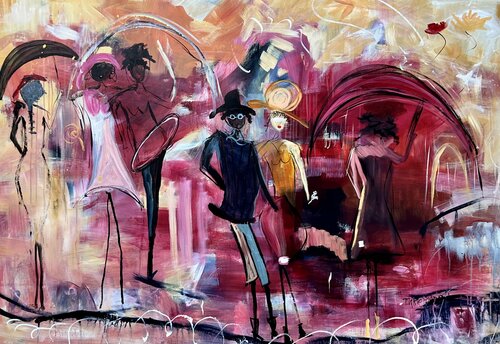 Celebration of who we are van Marie Manon Corbeil, Schilderij te koop op Singulart