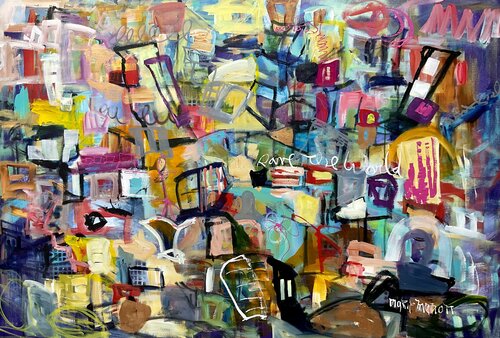 Save the World van Marie Manon Corbeil, Schilderij te koop op Singulart