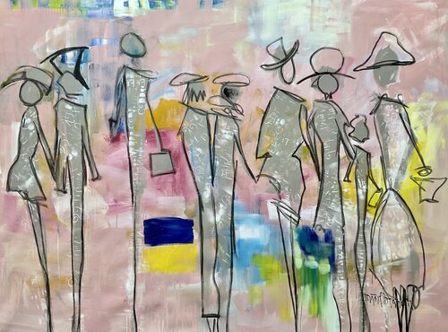 Leaving my Country van Marie Manon Corbeil, Schilderij te koop op Singulart