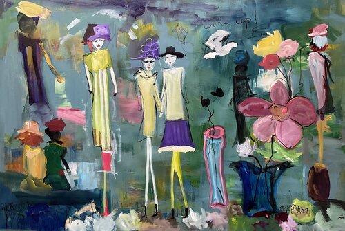 Merci la Vie and wake up! di Marie Manon Corbeil, Pittura in vendita su Singulart