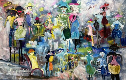 Love Stories van Marie Manon Corbeil, Schilderij te koop op Singulart