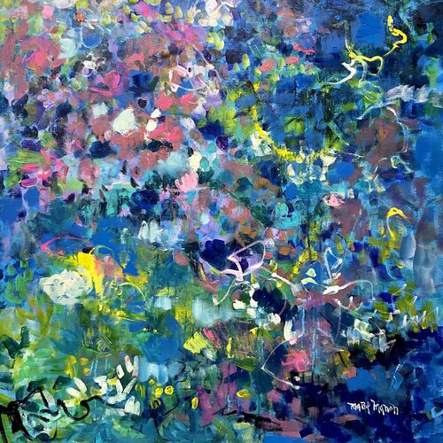 Perfect Storm over my Flying  Petals di Marie Manon Corbeil, Pittura in vendita su Singulart