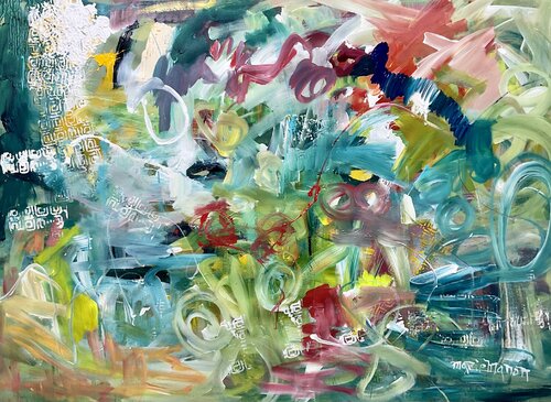 Playing in pots of paint Marie Manon Corbeil