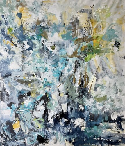 Lost in my garden van Marie Manon Corbeil, Schilderij te koop op Singulart
