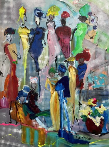 Garden Party di Marie Manon Corbeil, Pittura in vendita su Singulart