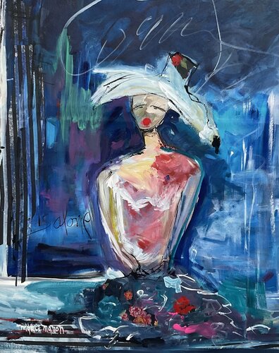 She is Alone di Marie Manon Corbeil, Pittura in vendita su Singulart