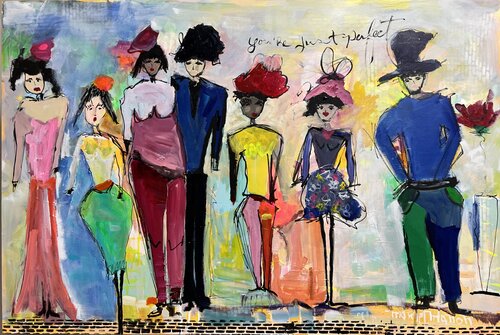 You’re just Perfect the way you are! di Marie Manon Corbeil, Pittura in vendita su Singulart