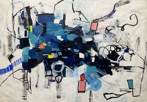 Spinning in the Emptiness di Marie Manon Corbeil, Pittura in vendita su Singulart