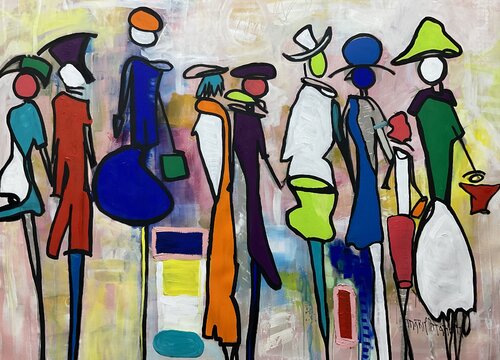 Walking in a Rainbow di Marie Manon Corbeil, Pittura in vendita su Singulart