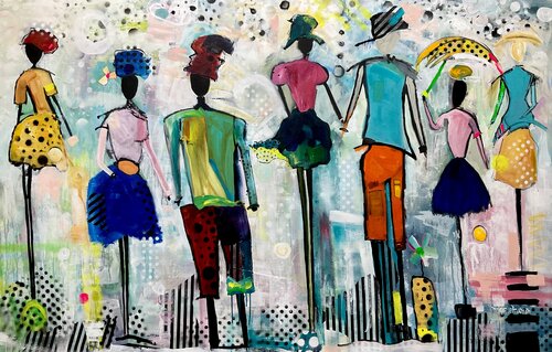 Love my Bubbles par Marie Manon Corbeil, Peinture en vente sur Singulart