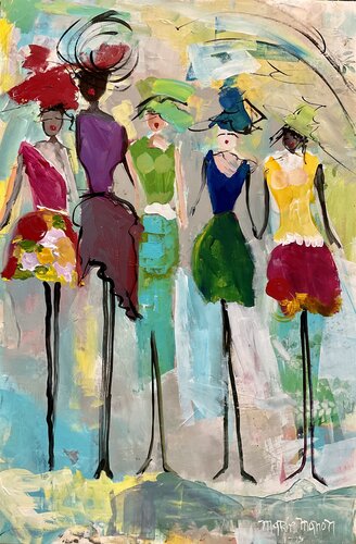 Family First 2 van Marie Manon Corbeil, Schilderij te koop op Singulart