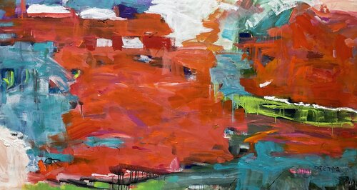 World on Fire inspired by Franz Kline Marie Manon Corbeil