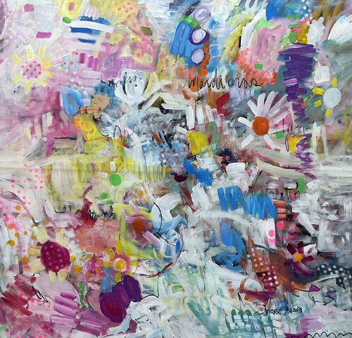 Mardi Gras van Marie Manon Corbeil, Schilderij te koop op Singulart