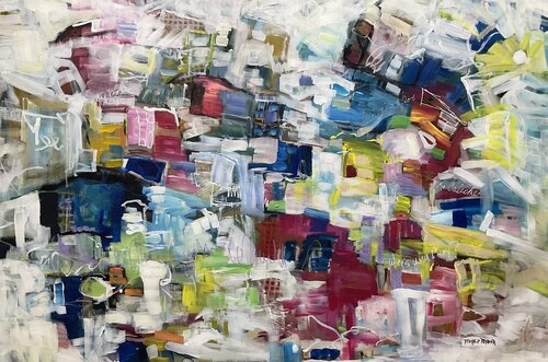 Living in a box di Marie Manon Corbeil, Pittura in vendita su Singulart