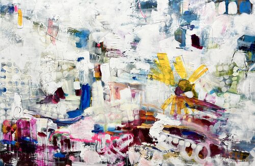 Snow Storm on a Sunny Day di Marie Manon Corbeil, Pittura in vendita su Singulart