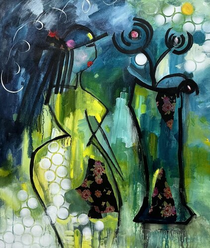 Vase of Dreams by Marie Manon Corbeil, 회화 for Sale on Singulart