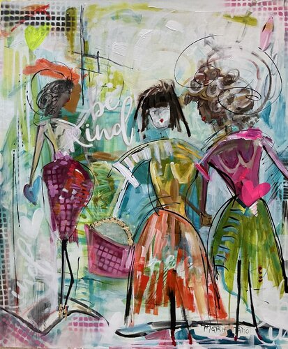 Be Kind by Marie Manon Corbeil, 회화 for Sale on Singulart