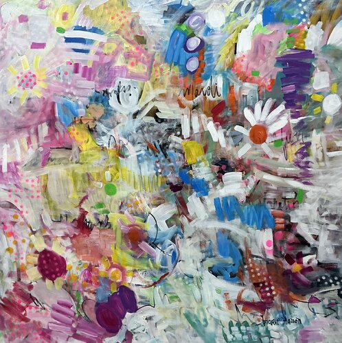 Fun Mardi by Marie Manon Corbeil, 油畫 for Sale on Singulart